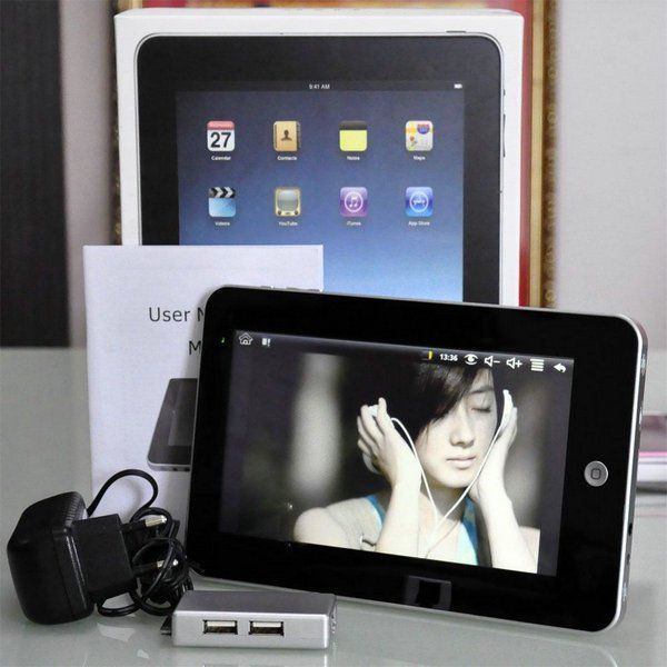 Táblet Androide 2.1 de 7 Pol.Com WI-FI e Câmera de 1.3 mp