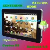 Táblet Android 4.0 Zenithink ZT280 C92 de 10 Pol.Câmera HDMI